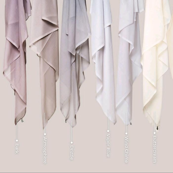 Hijab Plain Paris Jepang Napocut