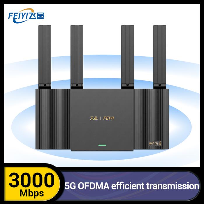 Feiyi AX3000 Router Mesh WIFI Gigabit WIFI6 3000Mbps 2.4G 5GHz