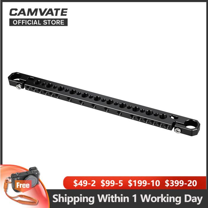 Batang Keju Kamera CAMVATE Panjang 270Mm dengan Adaptor Penjepit