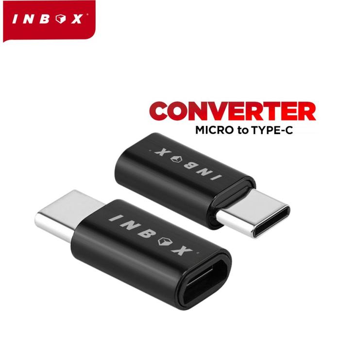 INBOX Konektor Micro USB to Type C Micro USB to Type C Micro USB to Tipe C Micro USB to Type C Conve