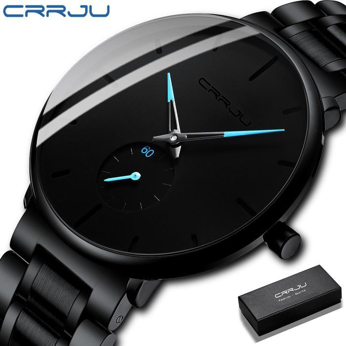 Jam Tangan Pria CRRJU olahraga Model 2150 Fashion Penjualan Panas