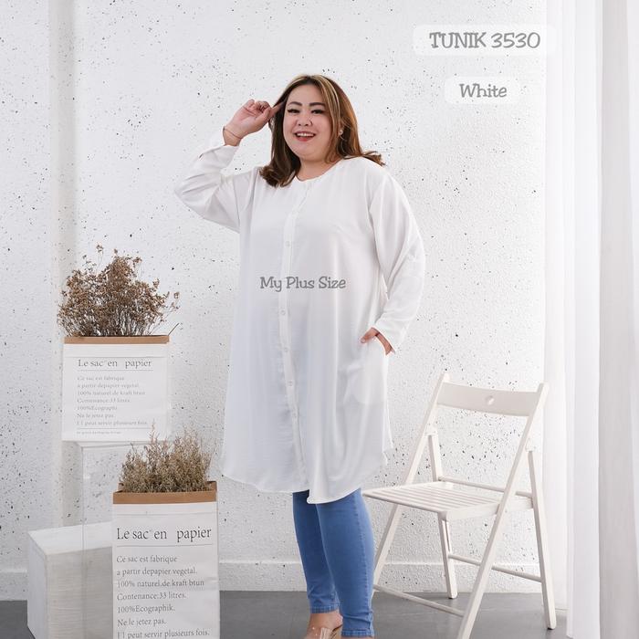 Tunik Super Jumbo Wanita 3530, Ld 125,130 & 145 cm