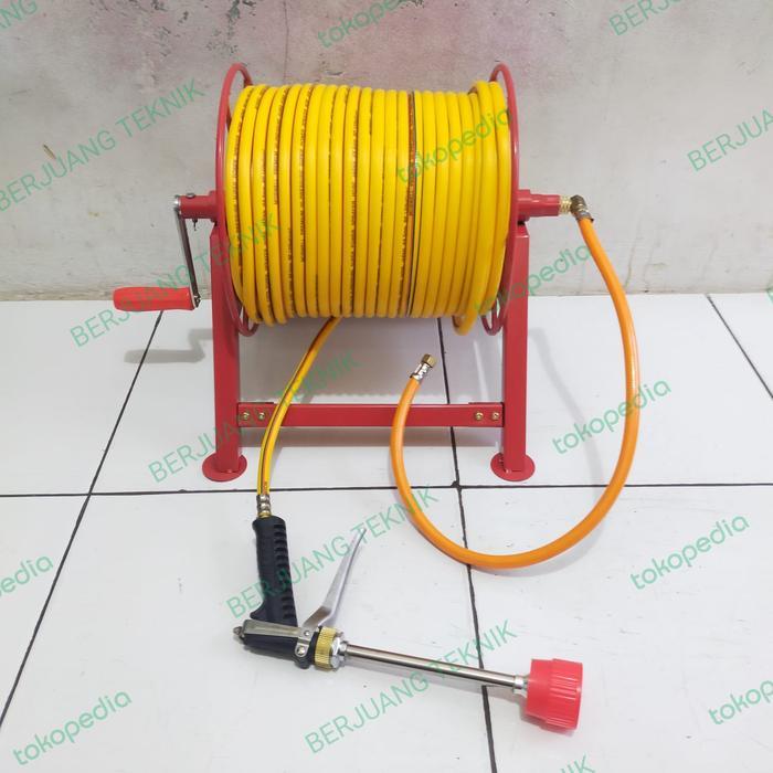 Selang Sprayer/Steam 100 Meter komplit Gulungan Selang+stik