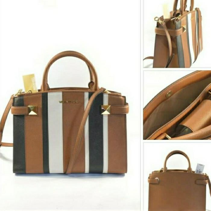 TAS MICHAEL KORS ORIGINAL - MK KARLA SATCHEL MEDIUM LUGGAGE