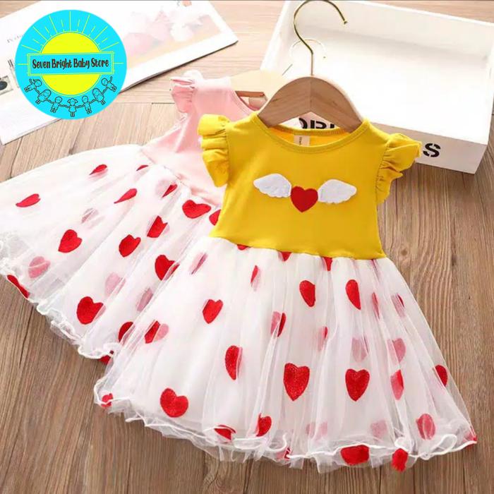 Dress Tutu Anak Perempuan Love Dovey Wing Import 6 bulan - 30 bulan