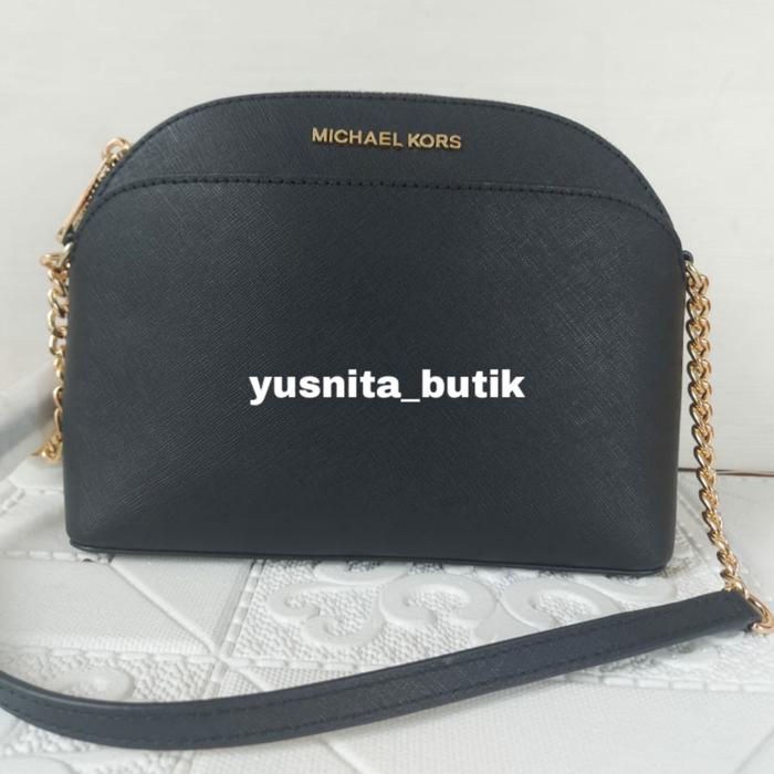 TAS MICHAEL KORS - MK DOME CROSSBODY BLACK