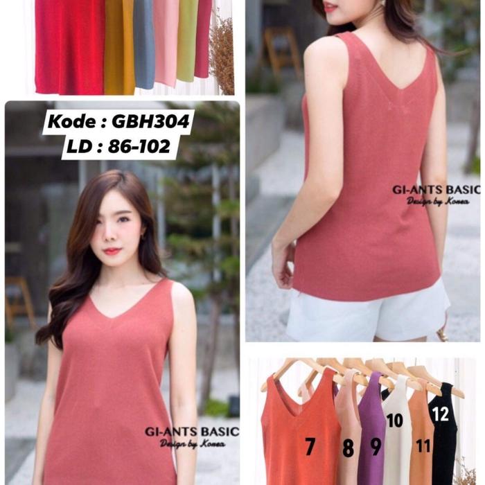 Tank top wanita import"best seller" Giants Basic rajut bangkok