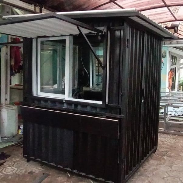 Booth Kontainer kedai coffe custom design