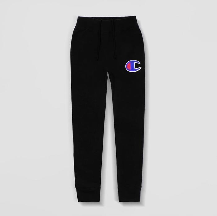 Champion Jogger Big Logo Reverse Weave Black