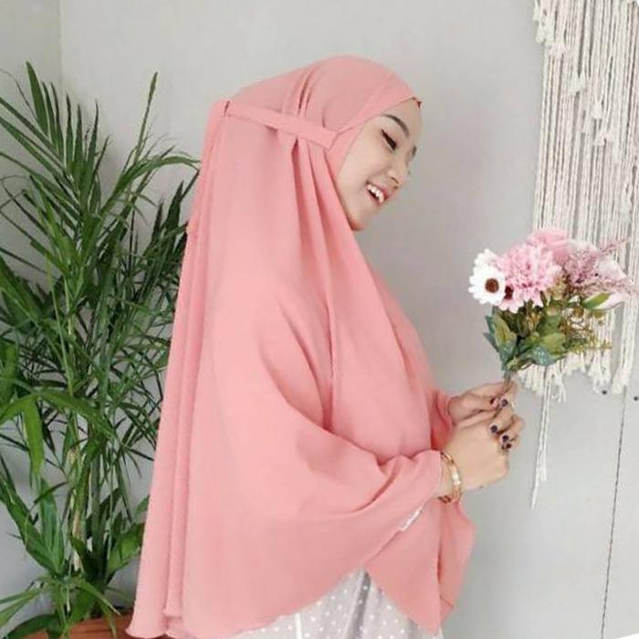 Bergo Maryam Diamond XL / Hijab Instan ukuran Jumbo /Jilbab Cantik Mas