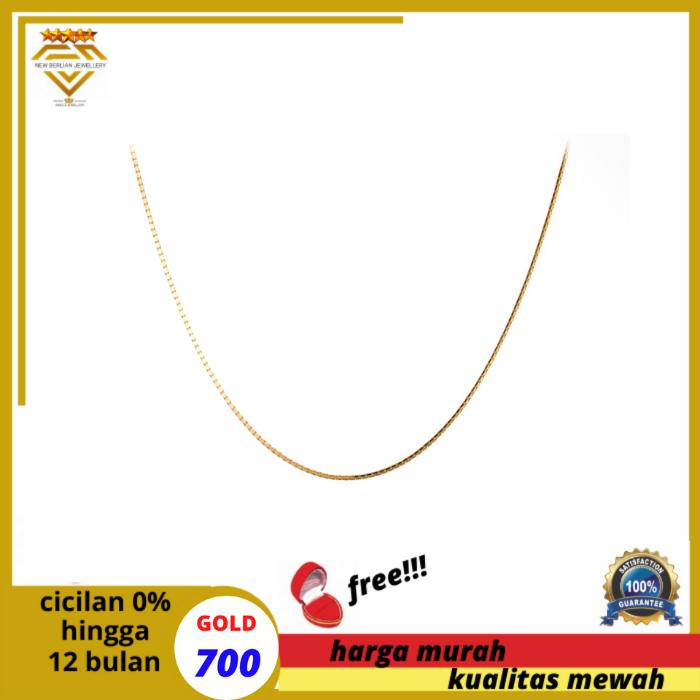 kalung emas kuning asli 700-model ITALY SANTA-KACA