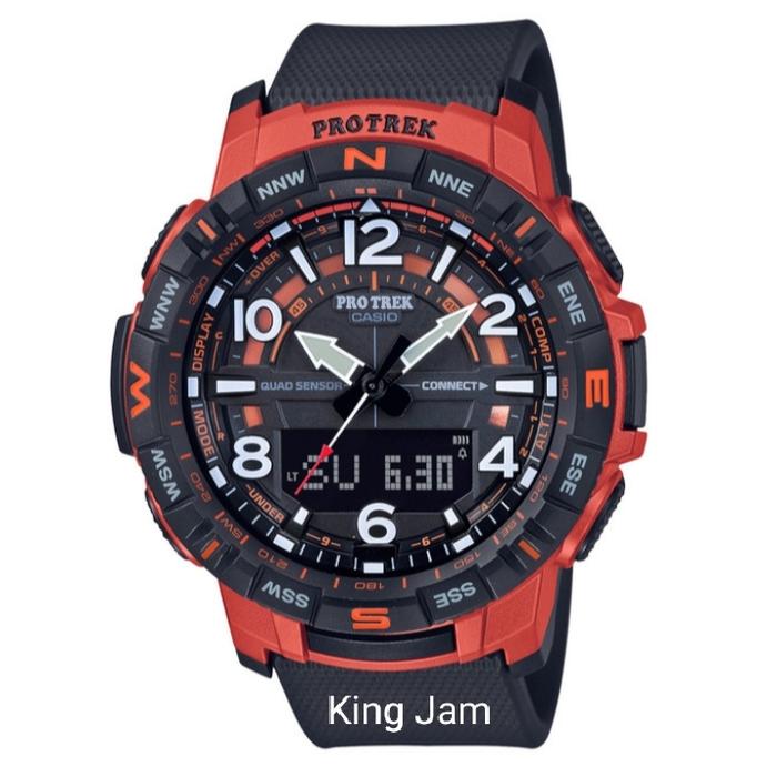 Jam Tangan Pria Casio Protrek PRT-B50-4DR Original Smart Quad Sensor