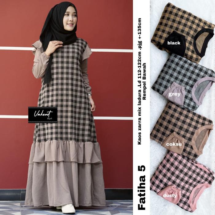 gamis wanita terbaru fatiha5 maxi mat kaos zara mix ladura adem & tbl