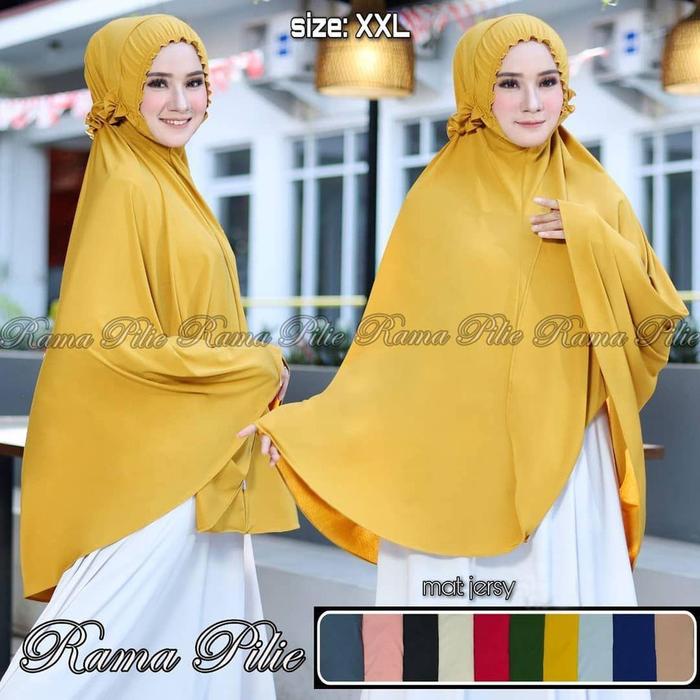 Hijab Jilbab Khimar Instan Syari Terbaru Renda Kerut Maharani Termurah