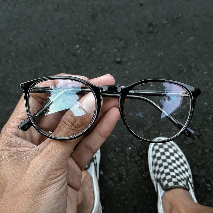 Kacamata Bening Classy Black By Monaco Eyewear Original