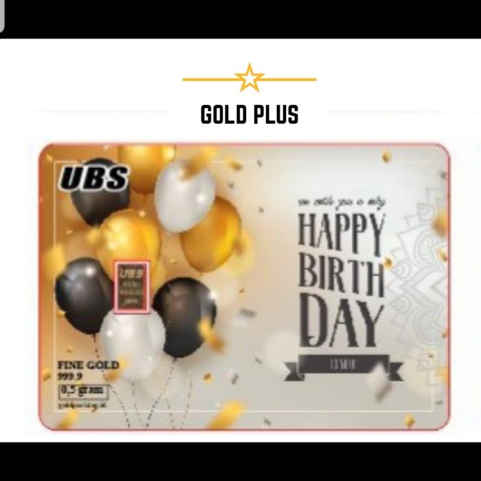 Kado emas LM UBS 1 gr plus pigura