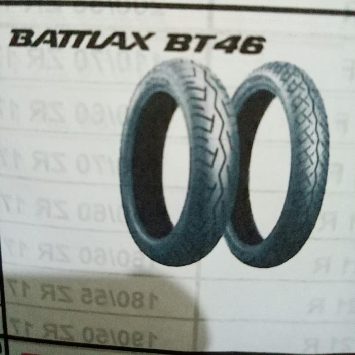 PAKETAN BAN LUAR BATTLAX BT46 UKURAN 120/80-18 DAN BT 45 UK 150/70-17