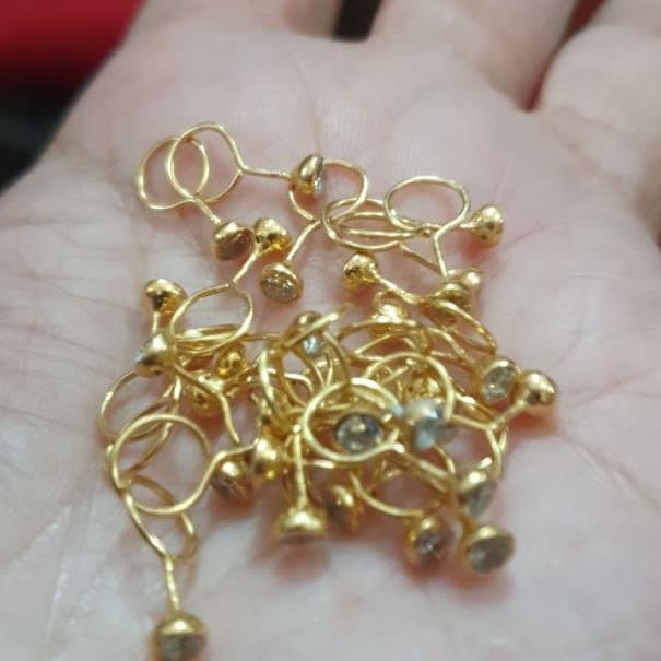 Anting toge anak bayi 0,5 gram 0,5gr setengah gram 700 70% emas asli