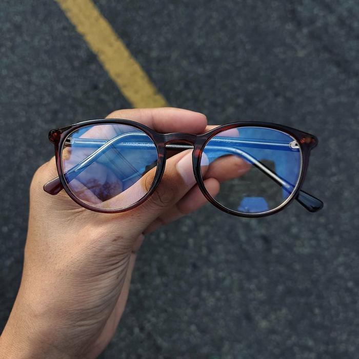 Kacamata bening Frame Coklat Classy DarkBrown By Monaco Eyewear