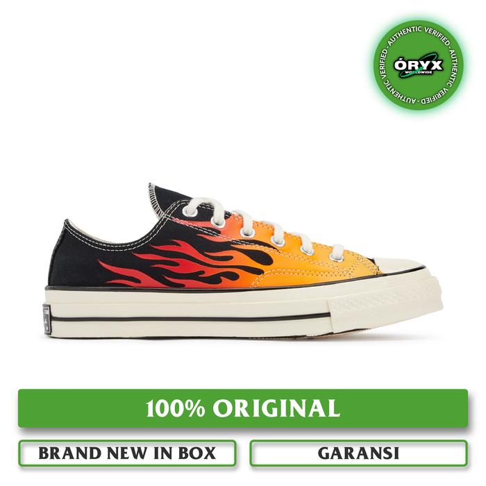 Converse 70s Low Archive Print Flame Black / Enamel Red / Egret