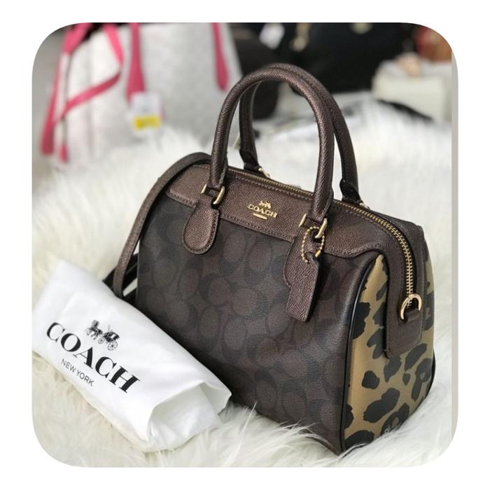 Coach Mini Bennet Brown Multi (Butik y DB ORI)