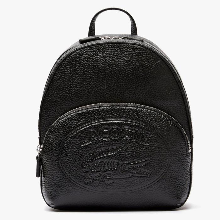 TAS RANSEL WANITA LACOSTE Women's Croco Crew Embossed Logo Leather Min