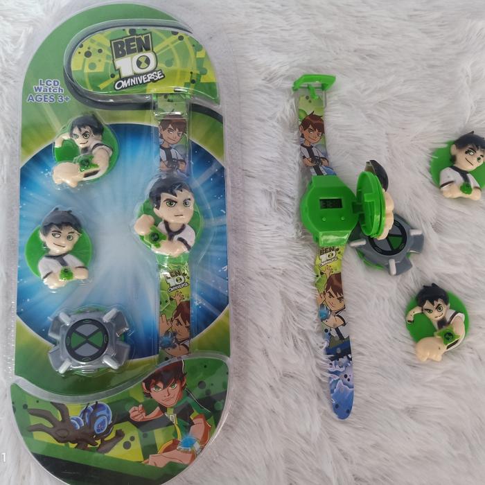 Jam tangan anak ben10 paket 4 in 1