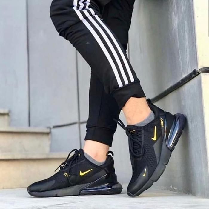 Sepatu Sneakers Pria Ar max 270 black gold Premium Import High