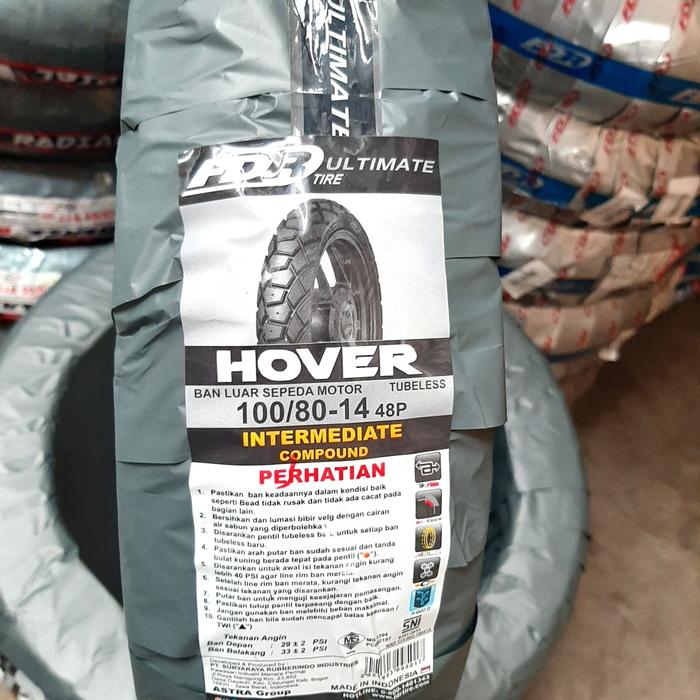 BAN FDR HOVER 100/80-14 TUBELESS