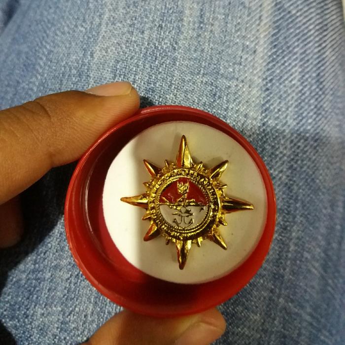 pin bela negara kuningan tebal
