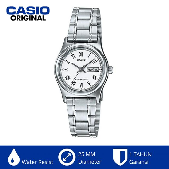Casio Wanita Ltpv006 Jam Tangan Rantai Ltp-v006d-7b Fashion Murah