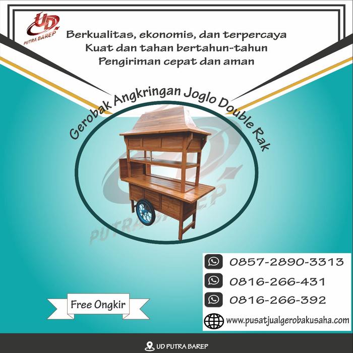 gerobak angkringan joglo kayu jati