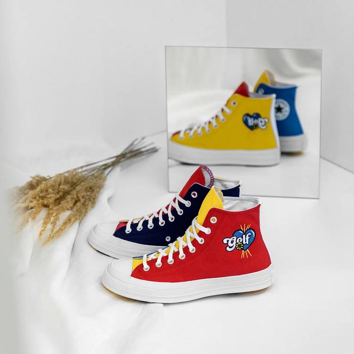 Converse x Golf Wang 70 “Blue Yellow Red”
