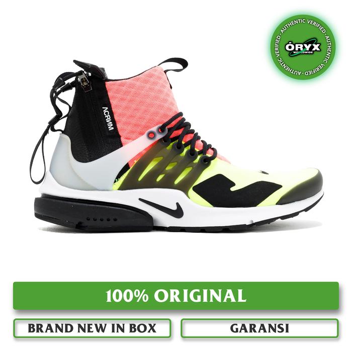 Nike Air Presto Mid x Acronym White/Black-Hot Lava-Black