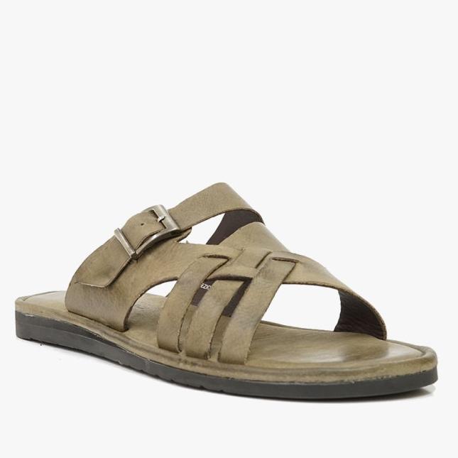 SANDAL PRIA KASUAL MARIO MINARDI GREY ORIGINAL