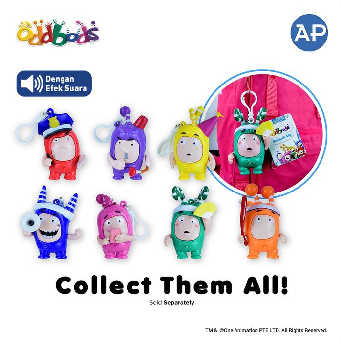 Agata Toys Official | Oddbods Backpack Clip series 1