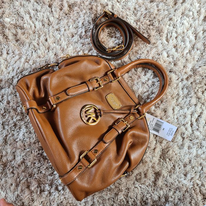 Michael Kors bedford medium satchel brown