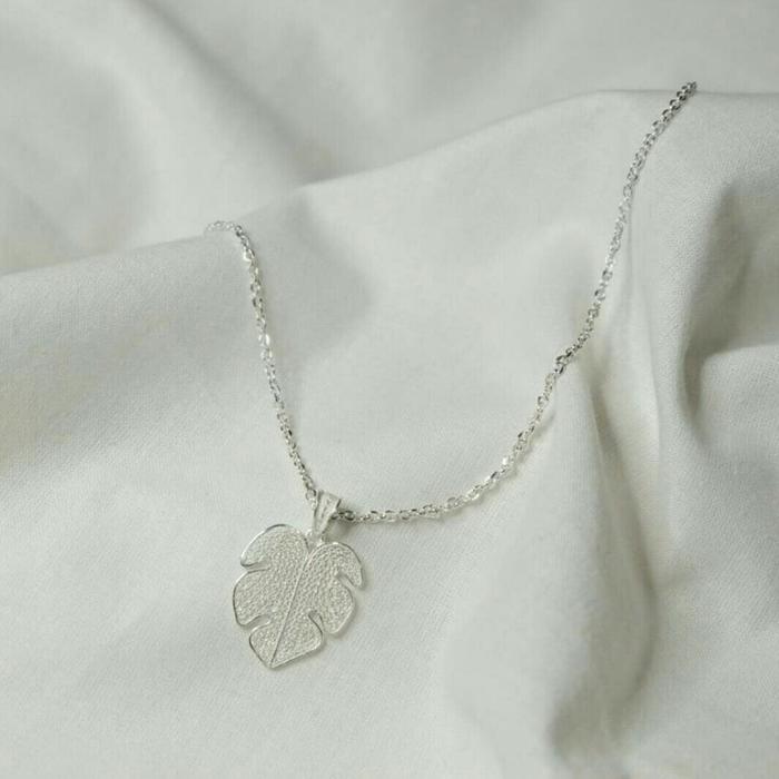 set kalung liontin monstera / liontin monstera / kalung monstera
