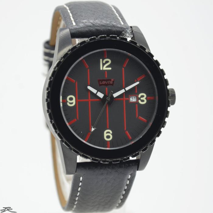 LEVIS LTJ0503 - Jam Tangan Pria Kulit Original - Black