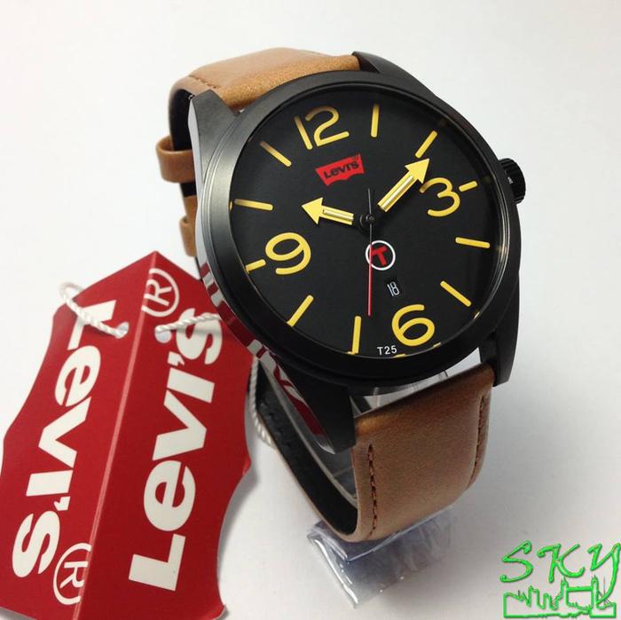 LEVIS LTK0201 - Jam Tangan Pria Kulit Original - Brown