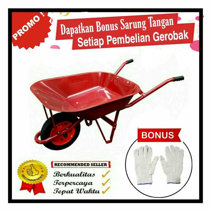 Gerobak Merah / Gerobak Bangunan / Gerobak Angkong / Gerobak Pasir