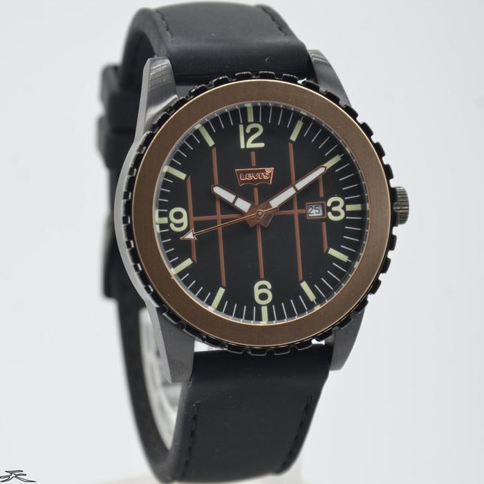 LEVIS LTJ0505 - Jam Tangan Pria Rubber Original - Black