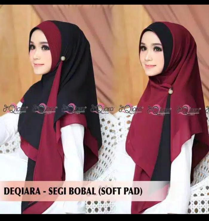 Jilbab Segitiga BOBAL Diamond soft pad anteM