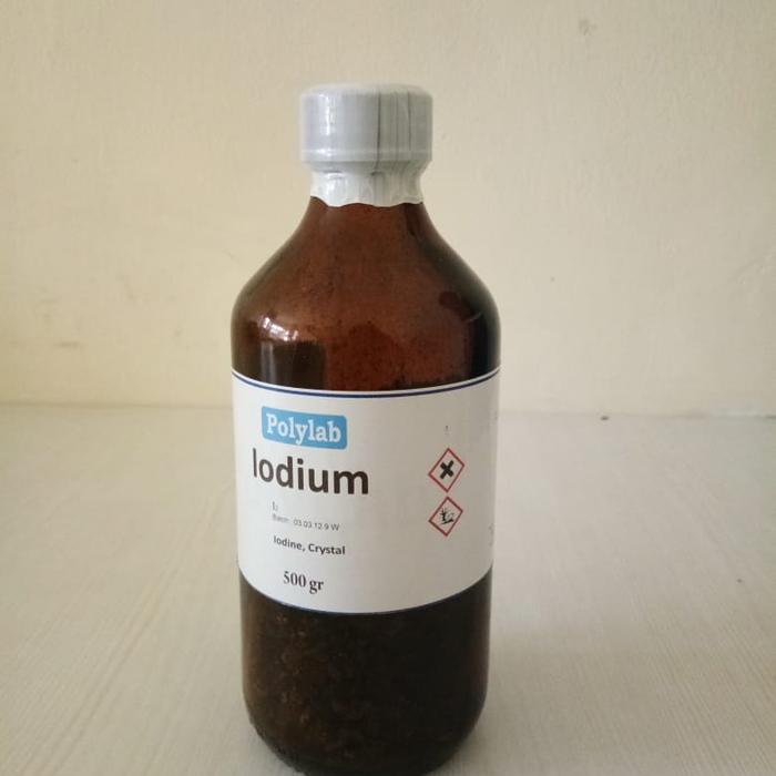 iodine , iodium , yodium kristal teknis
