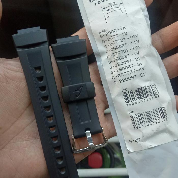 strap gshock original G2900 2900F 2900BT hitam doff