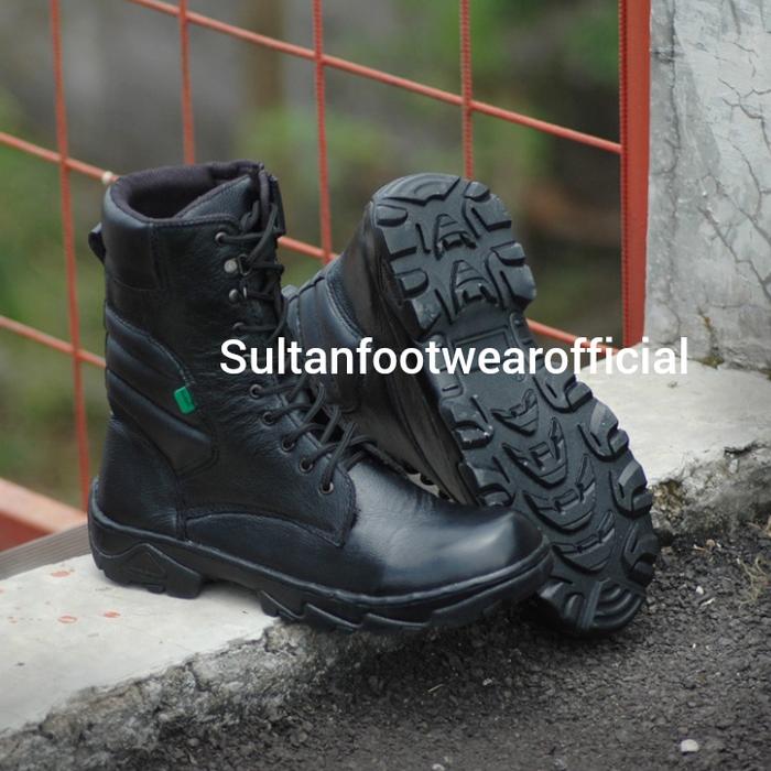 SEPATU DINAS PDL TNI POLRI PROVOST DELTA SAFETY BOOTS KULIT ASLI