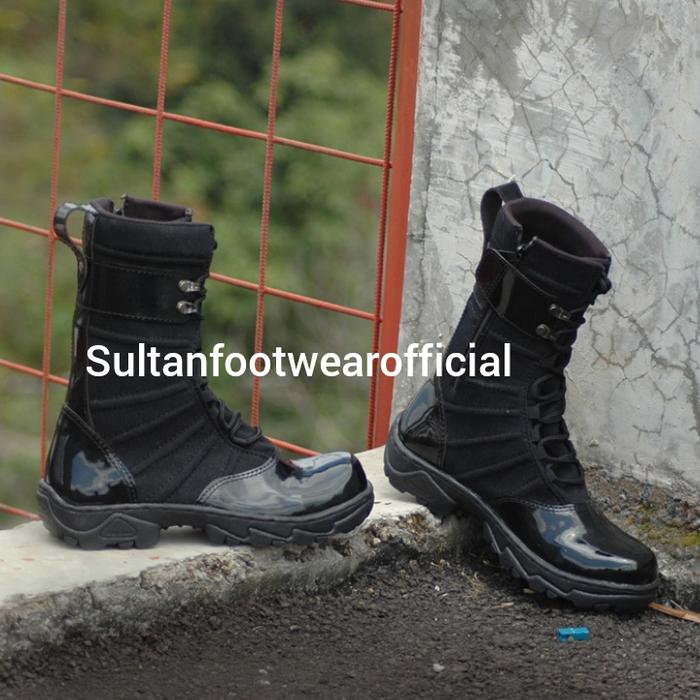 SEPATU PDL TNI POLRI KULIT SYNTHETIC KILAP MODEL LIKE CIARMY