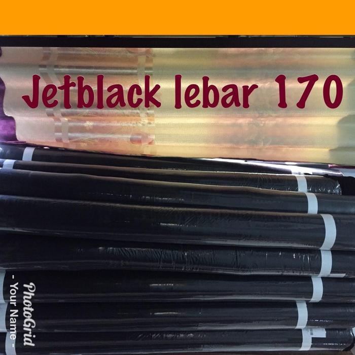 kain jetblack bonanza170 leuwitex hitam pekat grade A bahan abaya