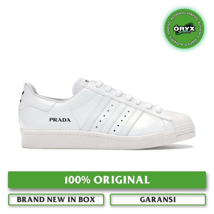 Adidas x Prada Superstar White White Black (Without Bowling Bag)