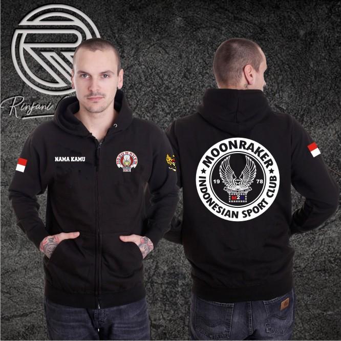 JAKET MOONRAKER INDONESIA SWEATER MOONRAKER BISA PAKE NAMA SENDIRI